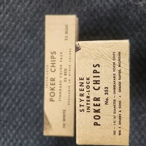 Vintage Styrene Inter-Lock Poker Chips
